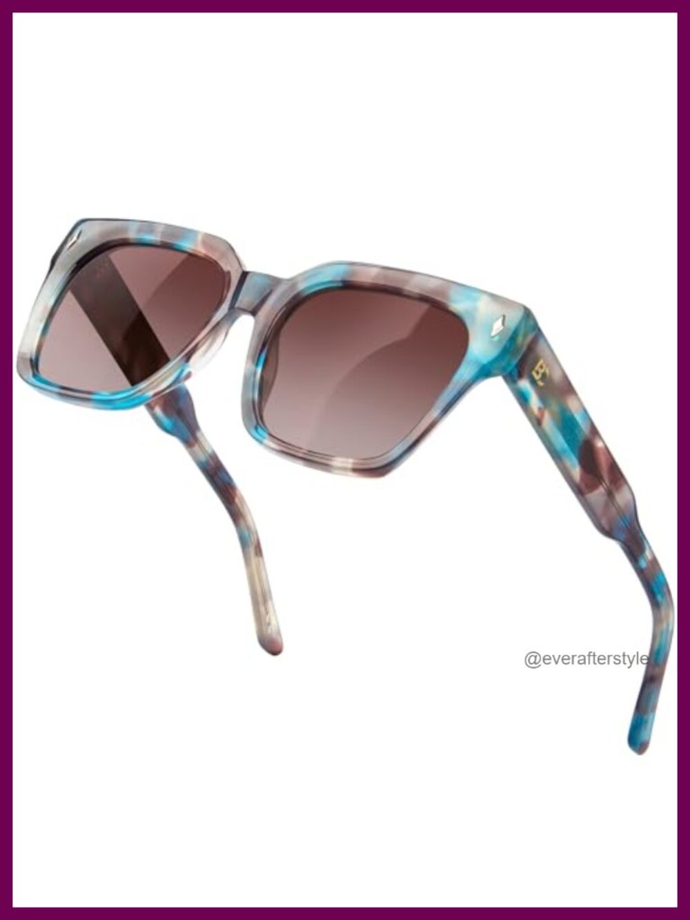 Polarized Acetate Square Aviator Sunglasses UV400 Full Rim
